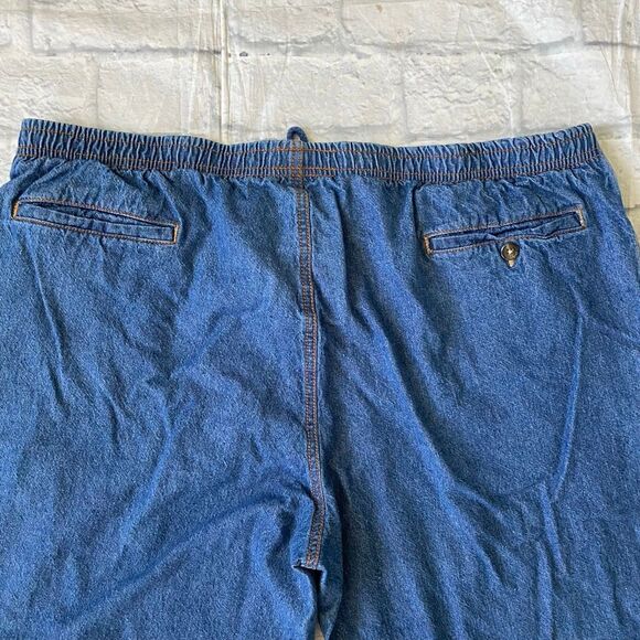 Haband active Joe XL short 100% cotton pull on pants/jeans w/elastic waist - Picture 9 of 12